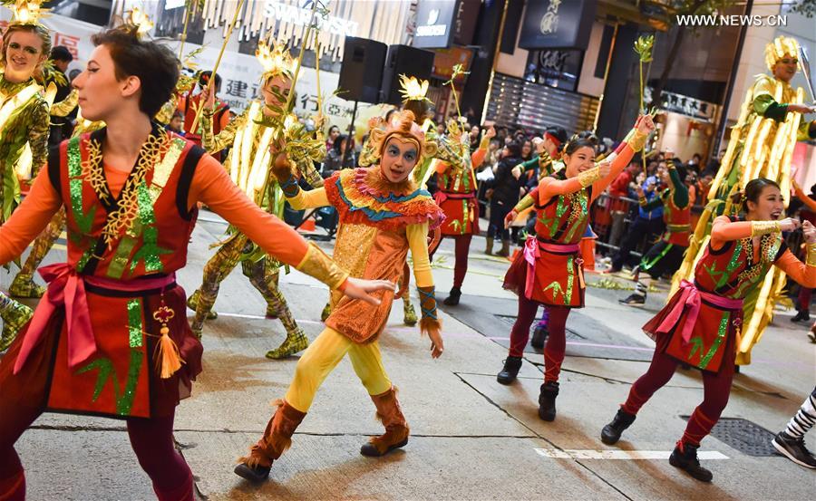 Hong Kong holds parade to celebrate Chinese Lunar New Year