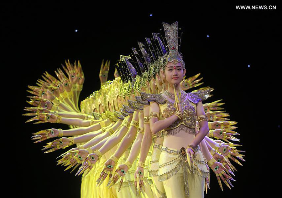 Chinese disabled artists perform to celebrate Lunar New Year in Panama