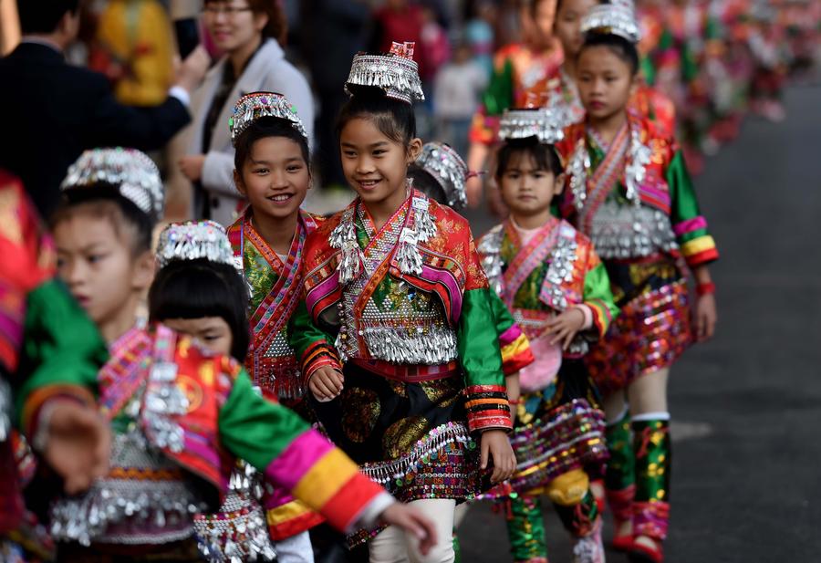 Huayao Dai ethnic people celebrate 'Huajie' festival