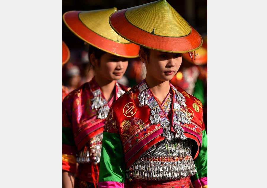 Huayao Dai ethnic people celebrate 'Huajie' festival