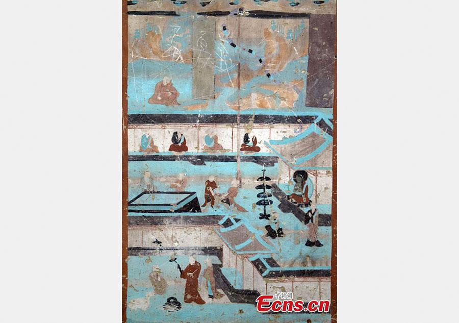 Dunhuang murals highlight Lantern Festival