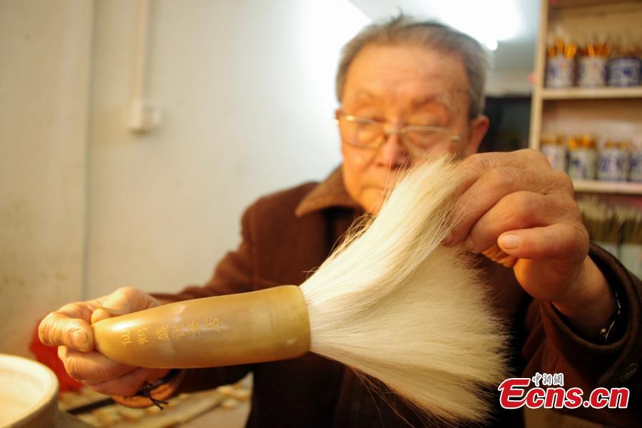 80-year-old man keeps brush making craft alive