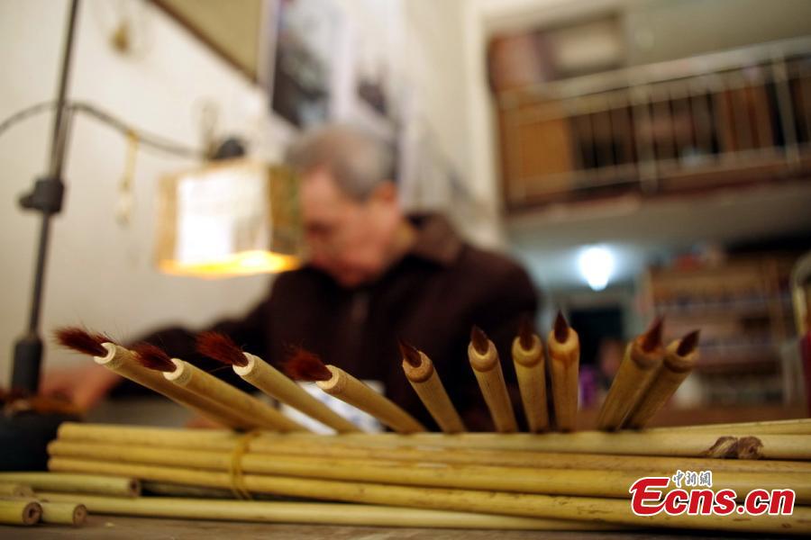 80-year-old man keeps brush making craft alive
