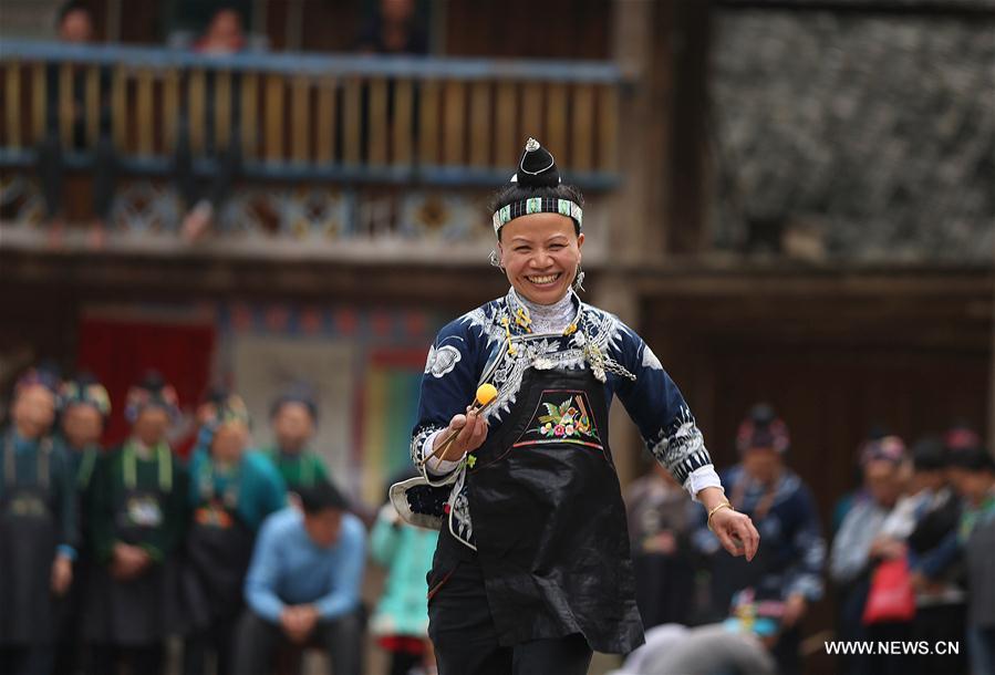 Women of Miao ethnic group celebrate Women's Day in SW China