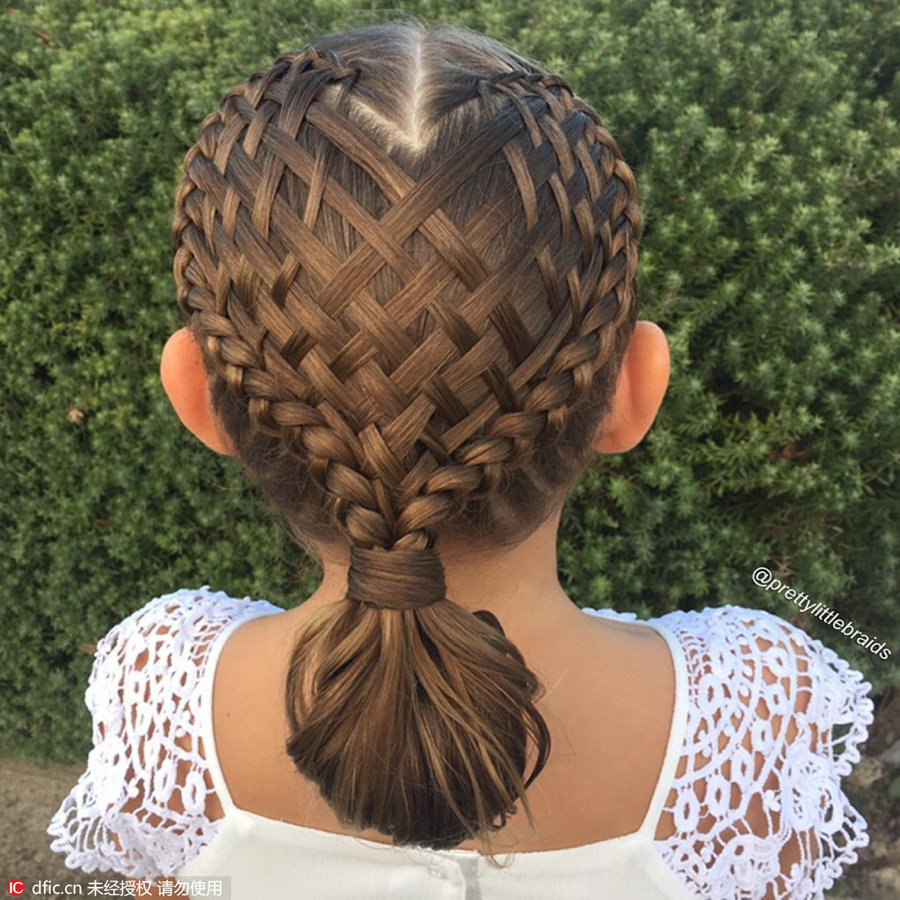 Fancy hair braids on little girl amaze social media