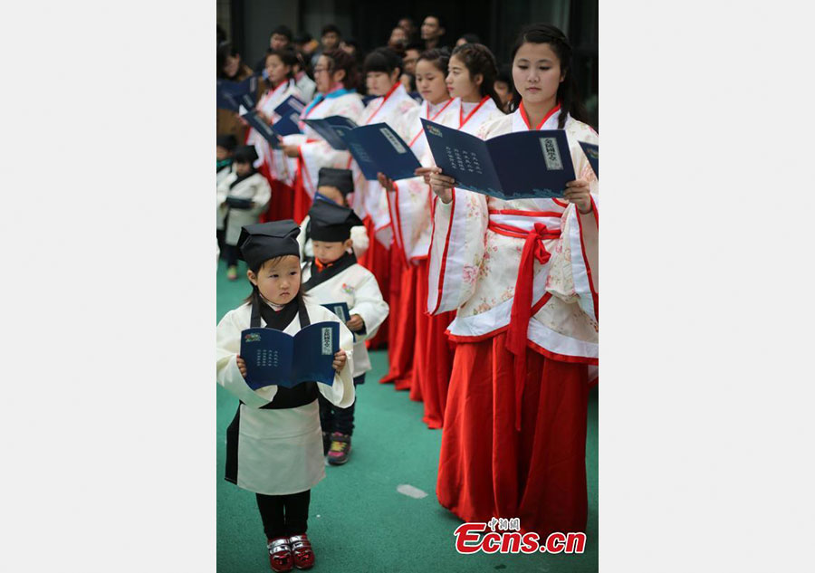 Children attend First Writing Ceremony in East China city
