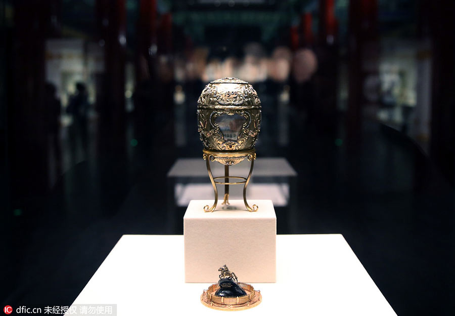 Faberge's Russian treasures on display at Palace Museum