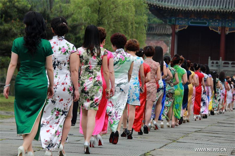 Cheongsam show displayed in Central China