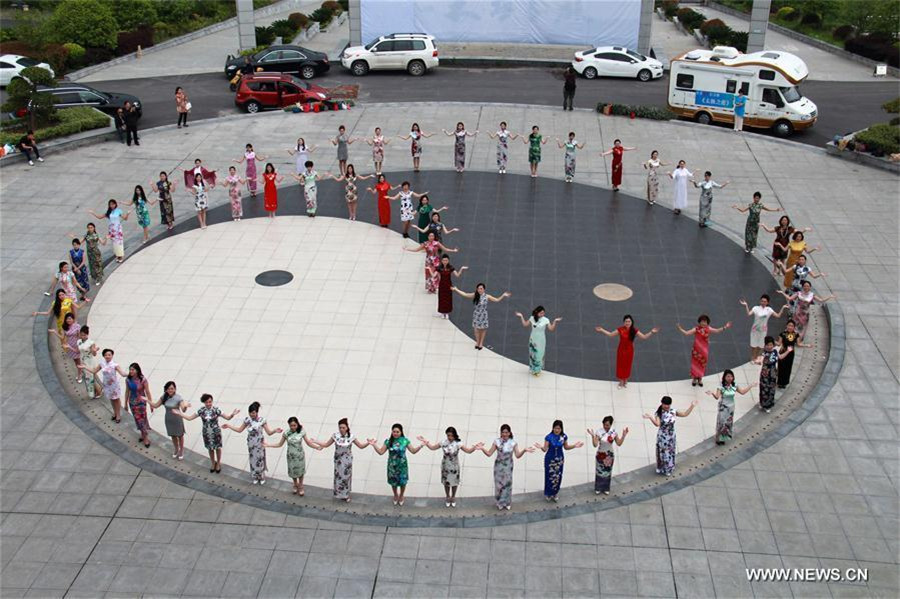 Cheongsam show displayed in Central China