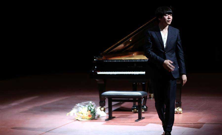 Chinese pianist Lang Lang performs at Old Opera House in Frankfurt, Germany