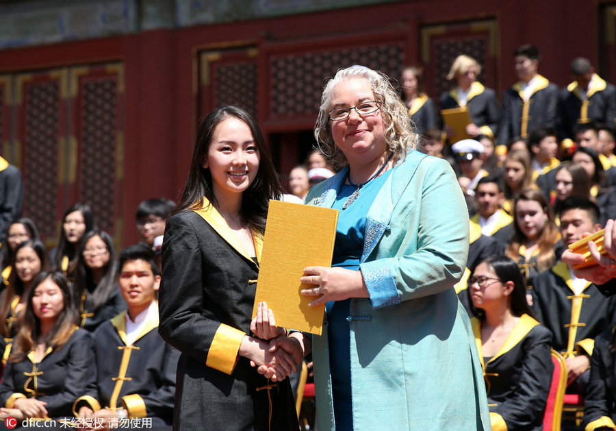 Graduation ceremony in Confucius Temple