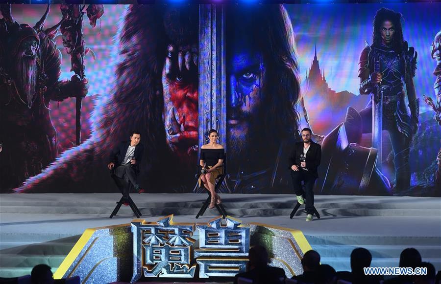 Press conference for movie 'Warcraft' held in Beijing
