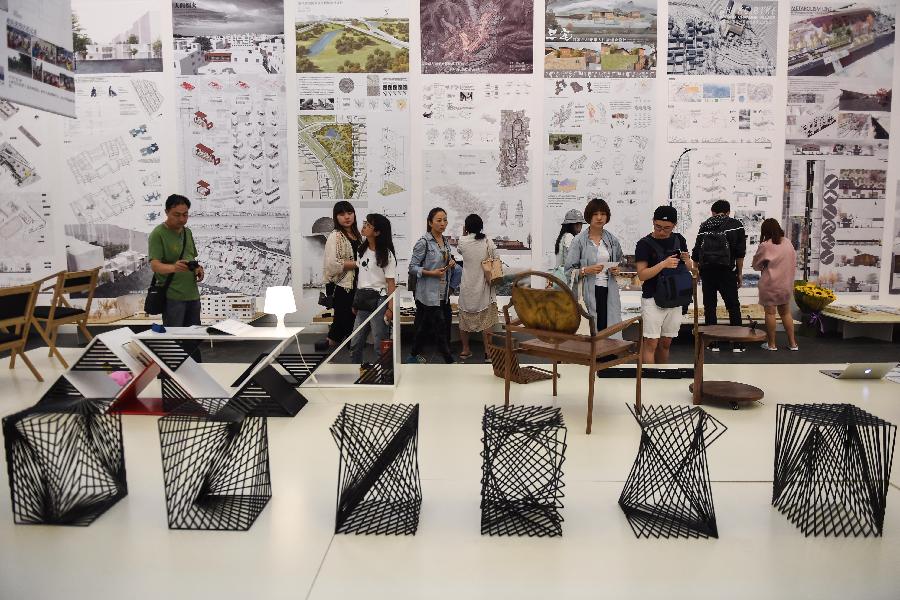 Exhibition displayed for art undergraduates of Tsinghua University
