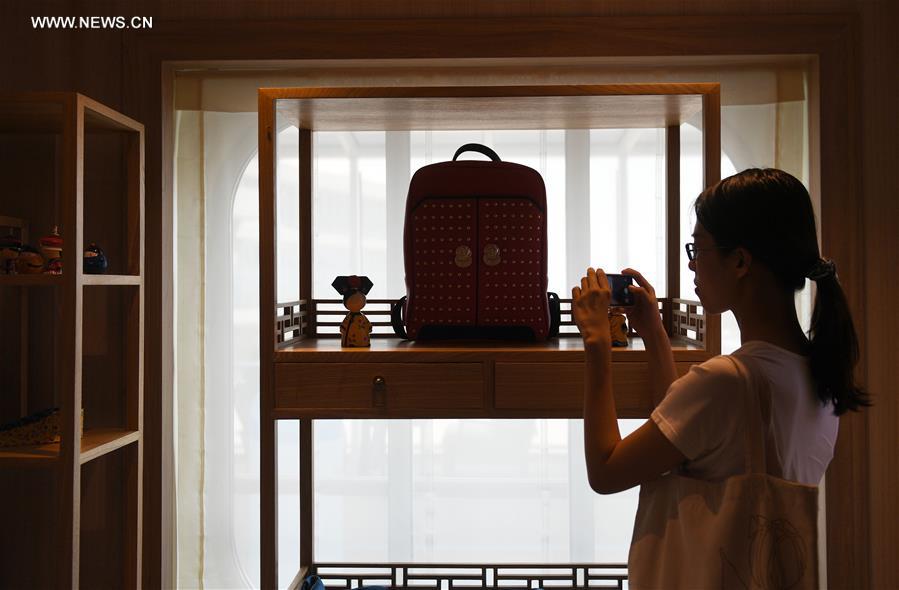 Cultural products of the Palace Museum displayed in Tianjin