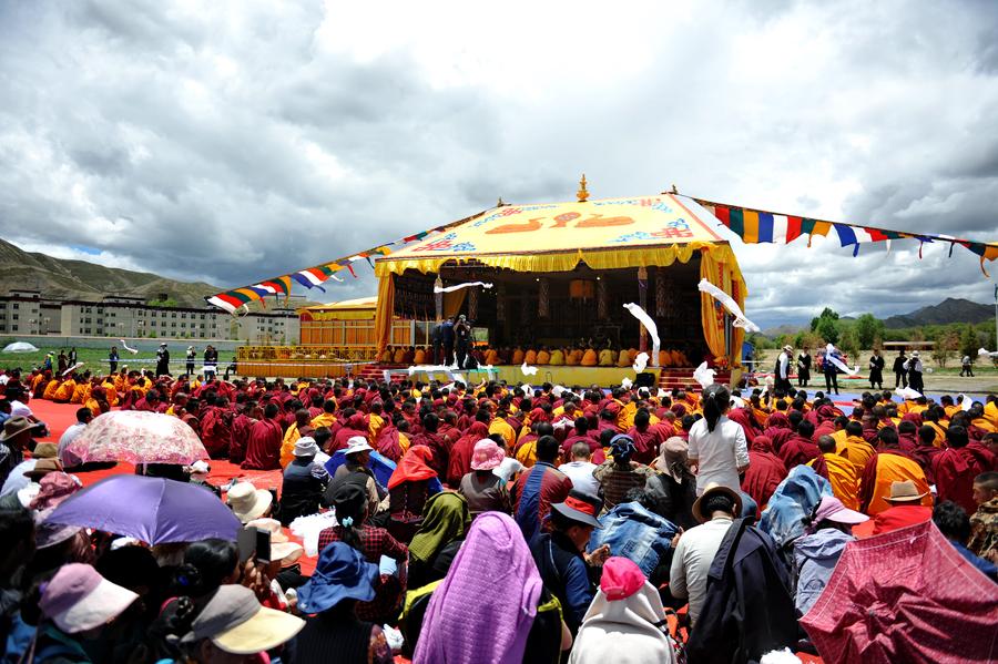 11th Panchen Lama attends religion activity in China's Tibet