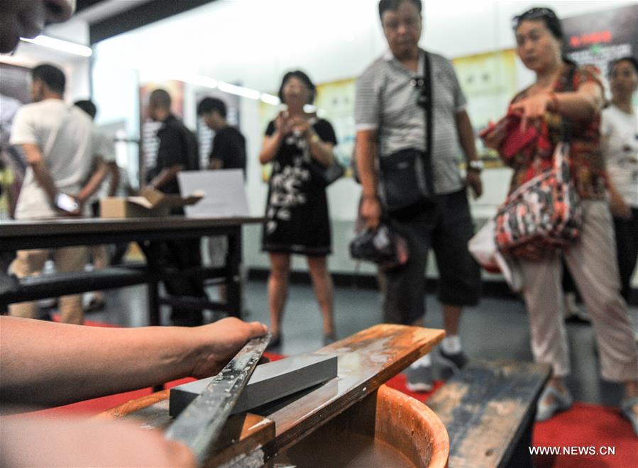 Traditional antique weapons exhibited in NE China