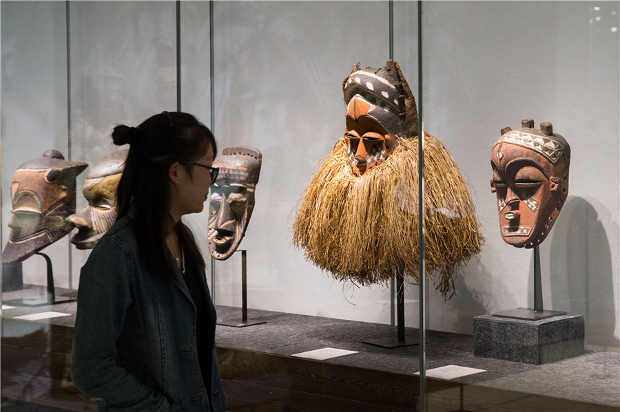 Exhibition of African masks held in E China