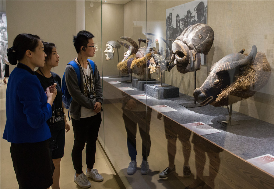 Exhibition of African masks held in E China