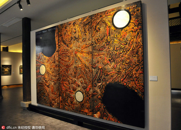 Exhibition of Chinese modern lacquer paintings opens in Taiyuan