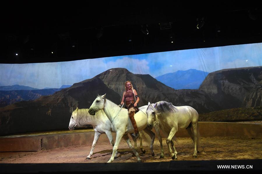 Cavalia show held in Chaoyang Park in Beijing