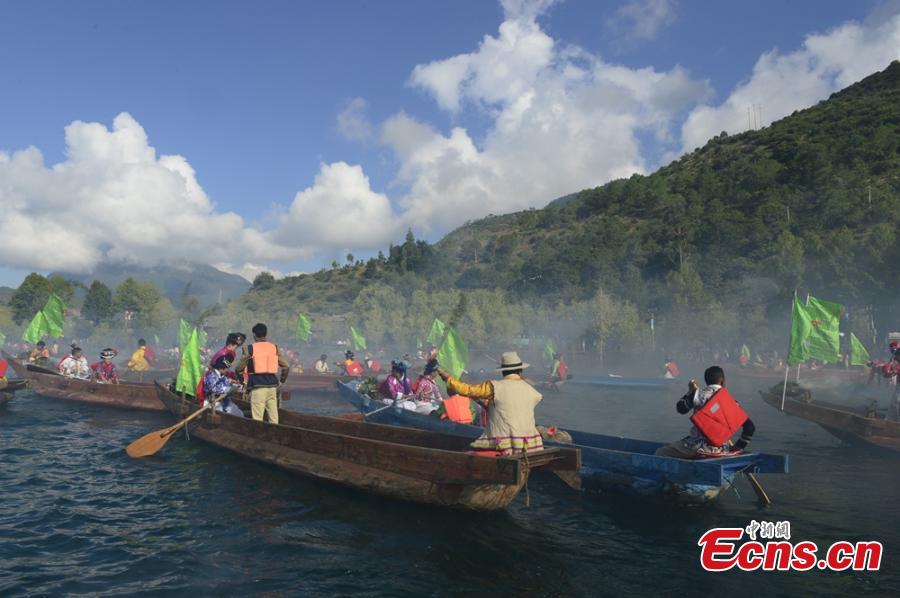 Mosuo people celebrate folk festival