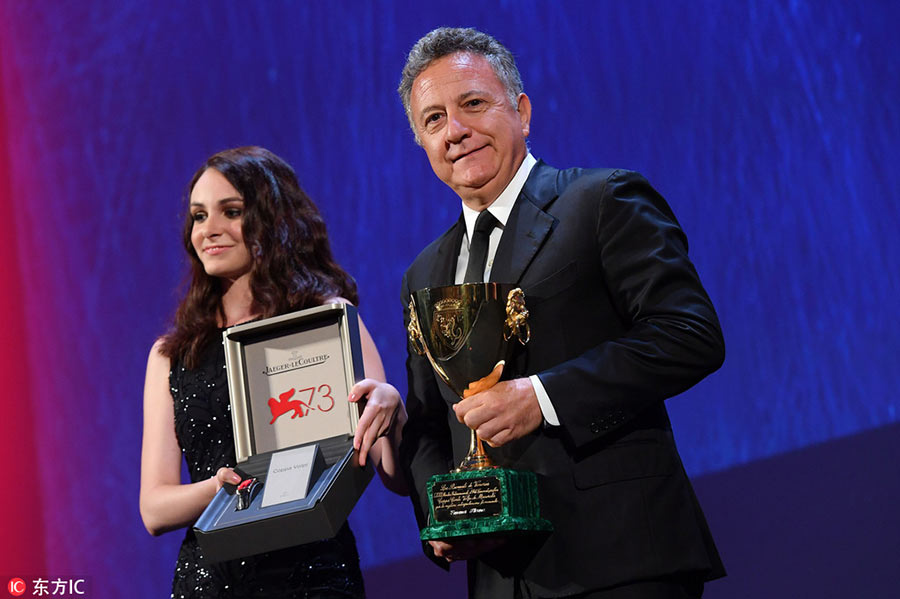 The awards ceremony of 73rd Venice Film Festival