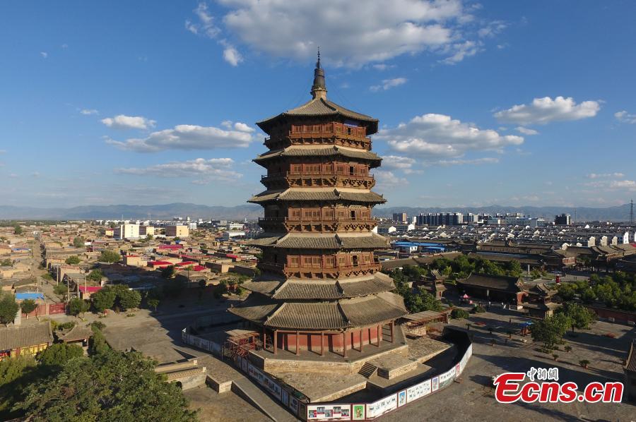 World's oldest wooden pagoda under renovation