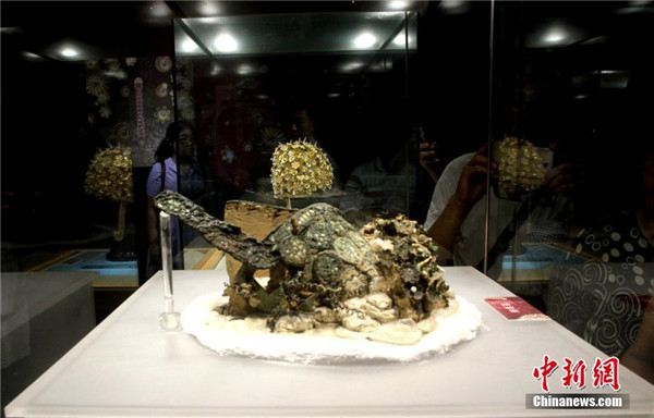 Ancient phoenix crown of Sui Dynasty unveiled in E China