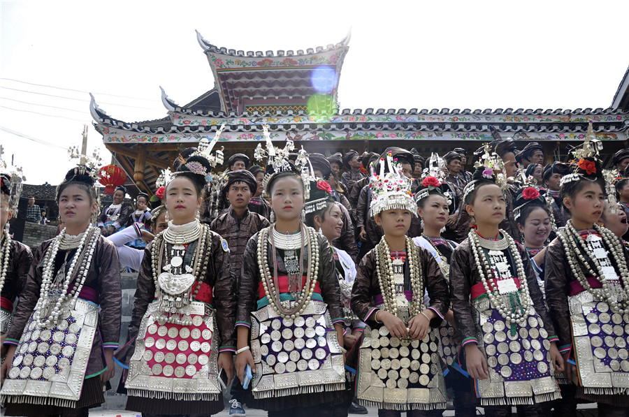 Dong ethnic group celebrate cultural and arts festival in Guizhou