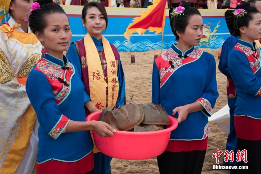 Ceremony held to worship Sea Goddess Mazu in E China's Fujian