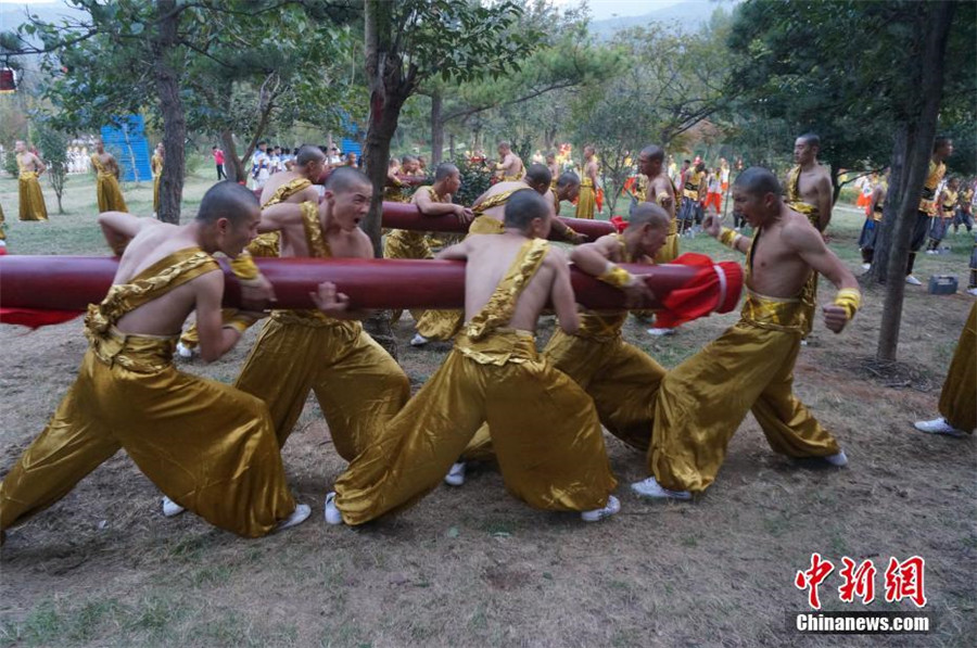 11th Zhengzhou International Shaolin Kung Fu Festival kicks off in C China