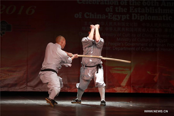 Egyptians aghast at breathtaking shows of Shaolin Kung Fu