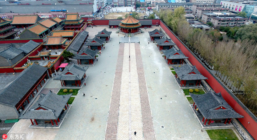 Aerial photos reveal Shenyang Imperial Palace after renovation