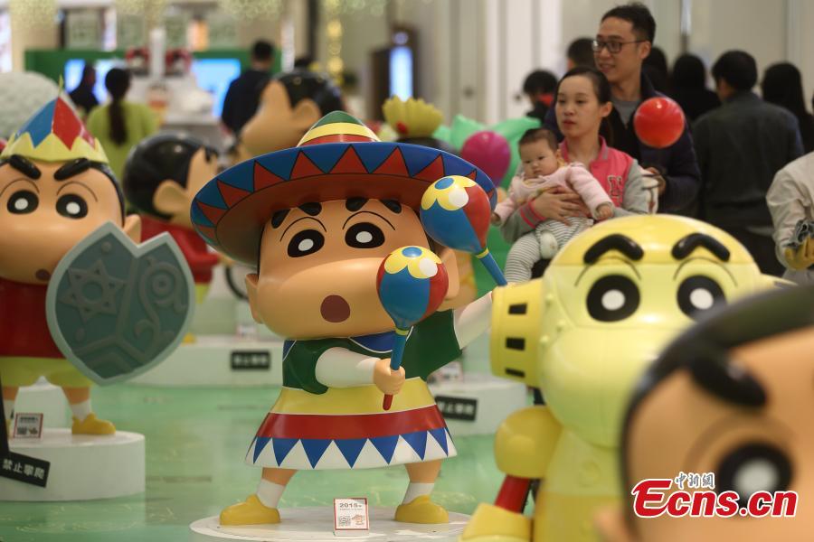 Crayon Shin-chan cartoon exhibition meet public in Nanjing