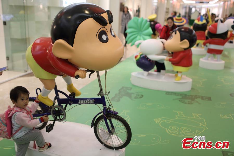 Crayon Shin-chan cartoon exhibition meet public in Nanjing