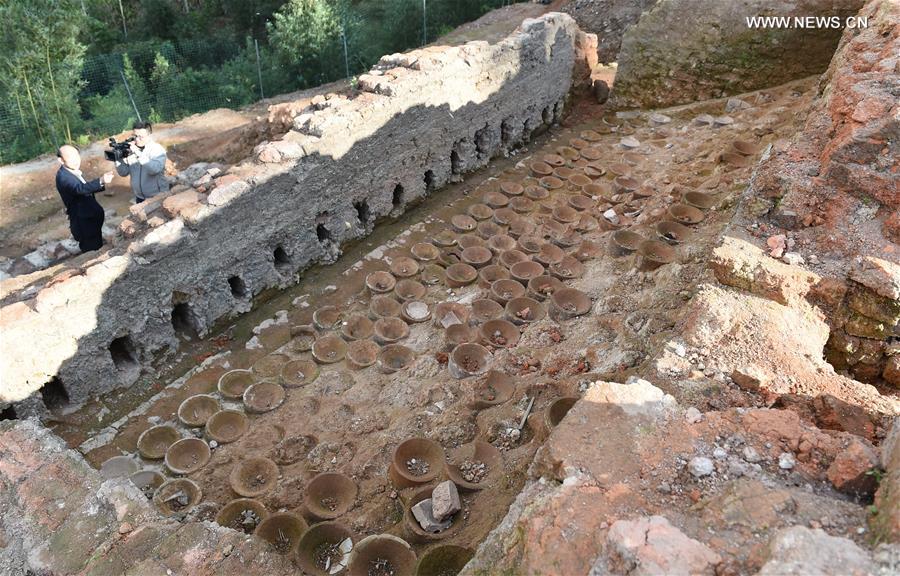 Relics of Dongxi kiln in Nanjing County of SE China's Fujian