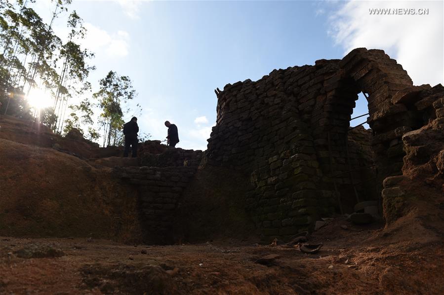 Relics of Dongxi kiln in Nanjing County of SE China's Fujian