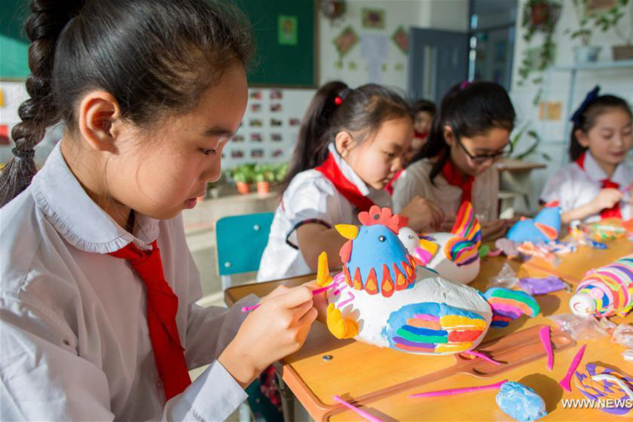 Chinese children celebrate Spring Festival in their own way