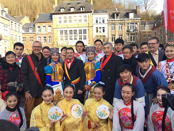 Chinese New Year celebrations in the birthplace of the saxophone