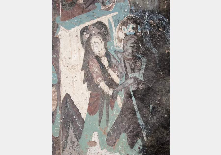 Love stories depicted on Dunhuang murals