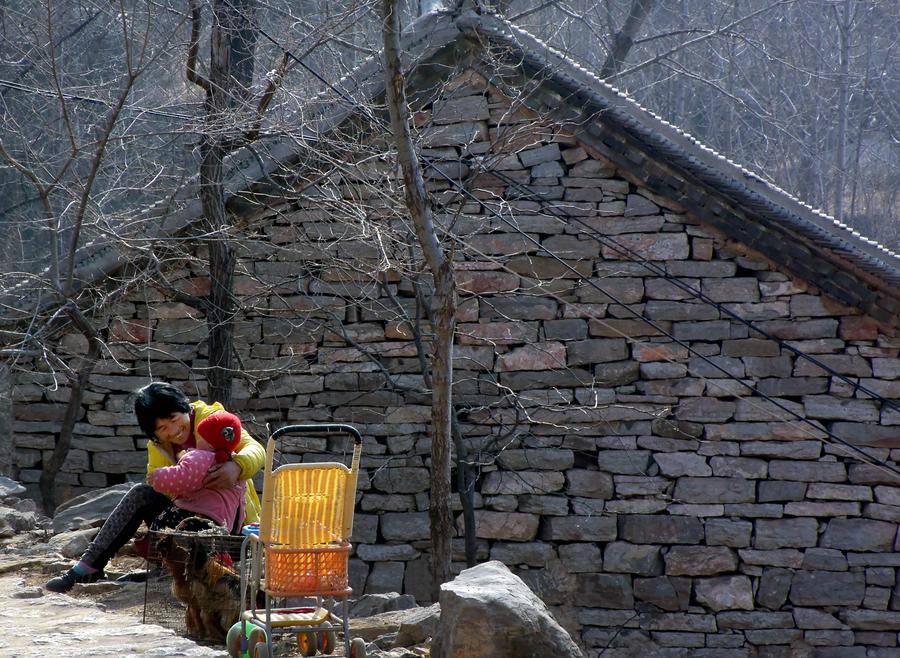 Stone village in Central China's Henan