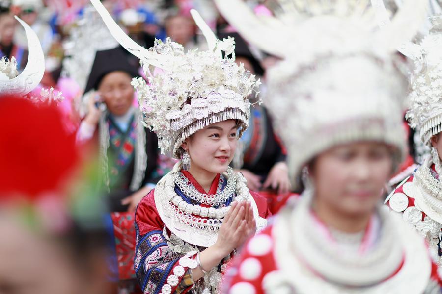 Miao Sisters Festival celebrated in SW China's Guizhou