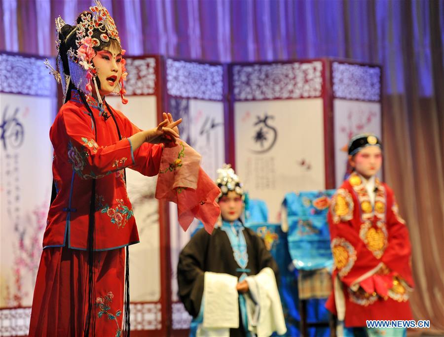 Intangible cultural heritage: local Chinese opera 'Ha Ha Qiang' in Hebei