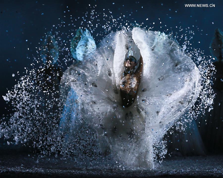 Chinese dancing master Yang Liping performs drama 'Peacock of Winter'