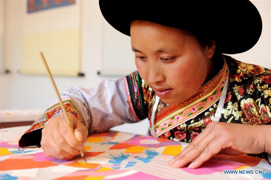 'Shuicheng villager painting' created by Miao ethnic group