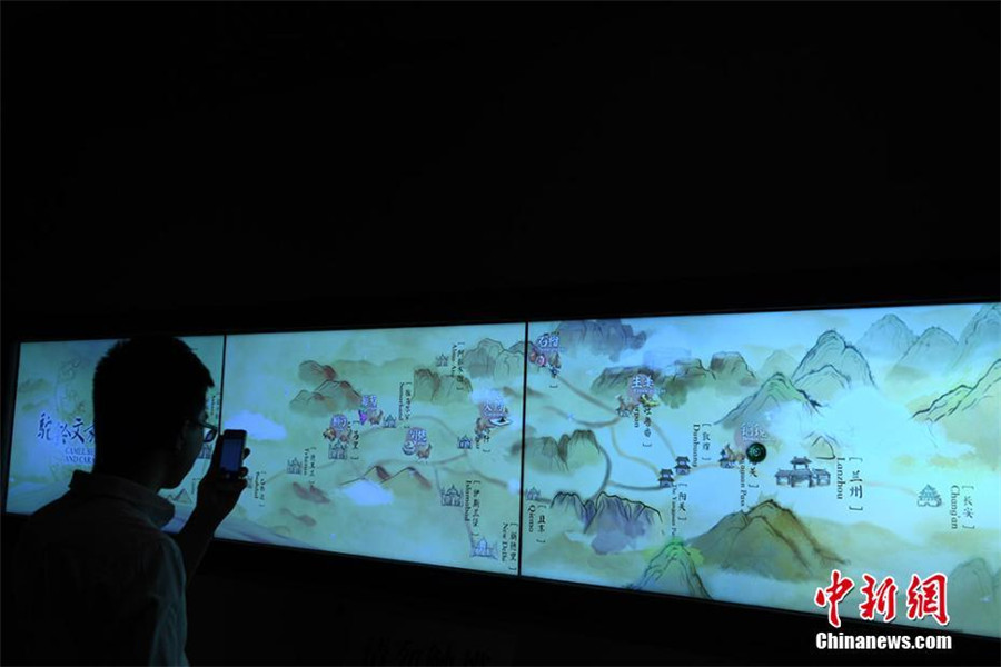 Silk Road cultural relics on display in NW China's Gansu