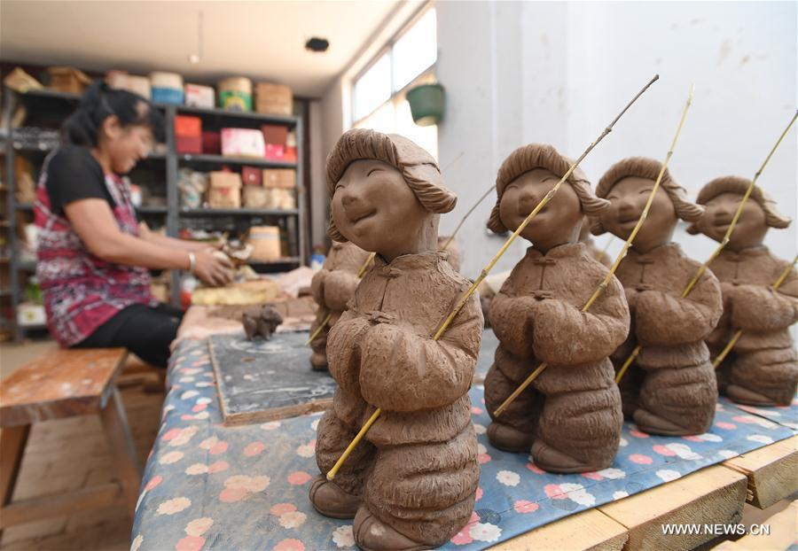 Sanchizhai clay sculpture in N. China