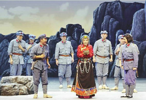 Folk opera celebrates 90th anniversary of PLA's establishment