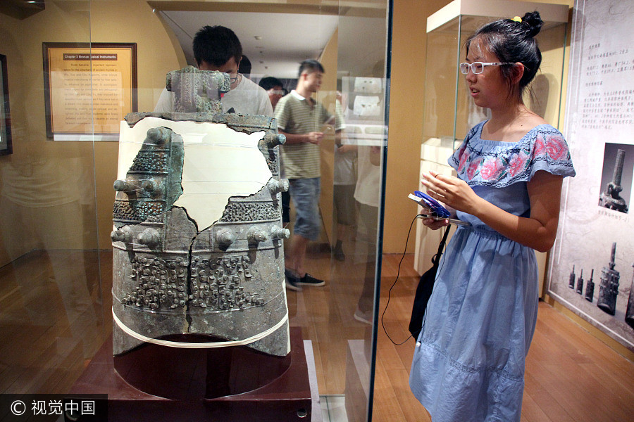 Ancient bronze ware on display in Suzhou