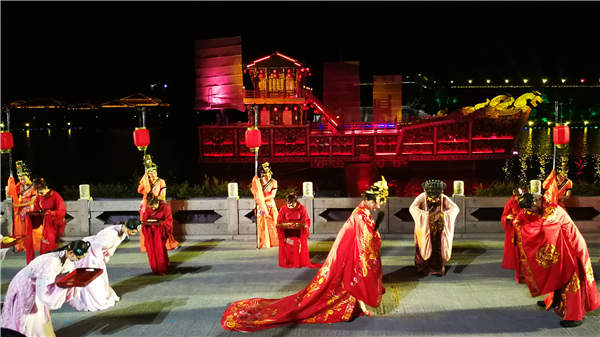 Performance of 'Liu Bei's Wedding' staged in Jingzhou